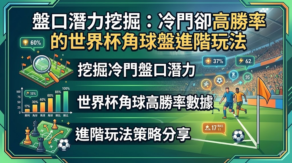 冷門卻高勝率的世界杯角球盤進階玩法