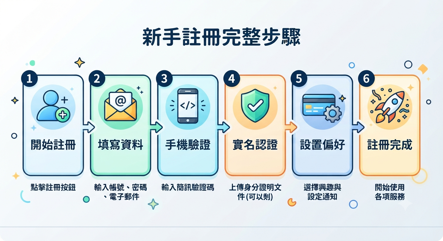 新手註冊完整步驟
