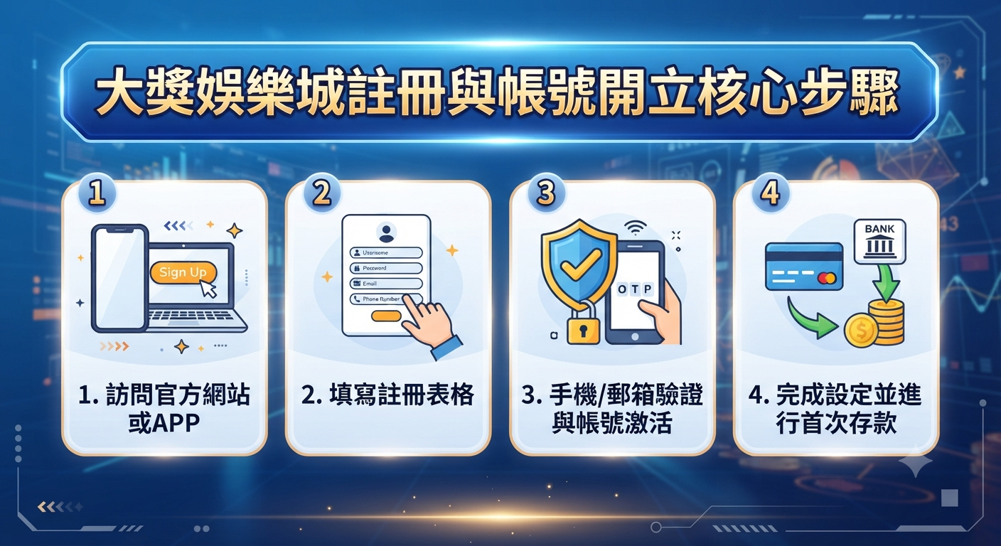 大獎娛樂城註冊與帳號開立核心步驟