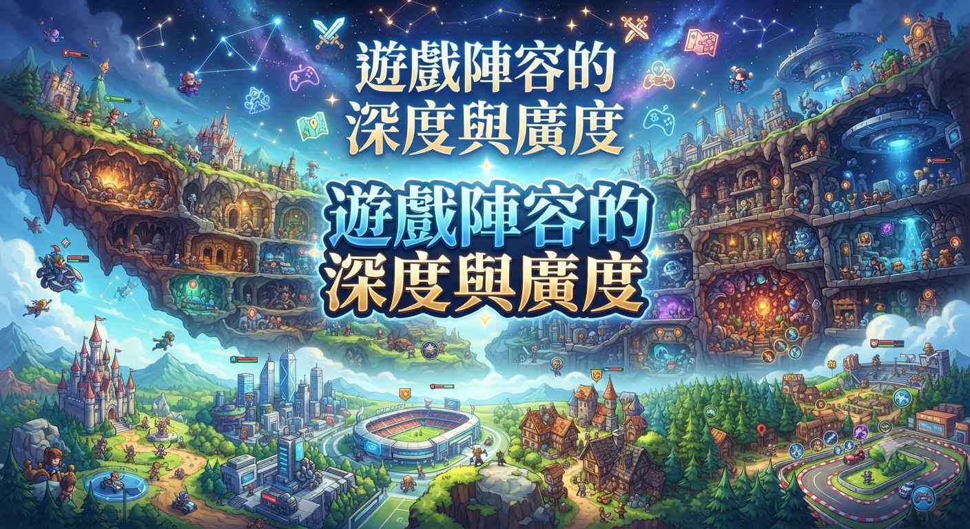 遊戲陣容的深度與廣度
