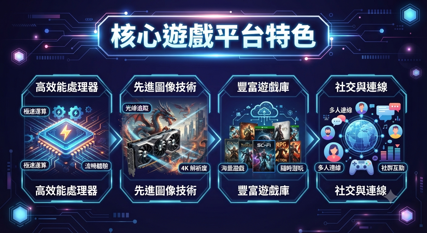 核心遊戲平台特色