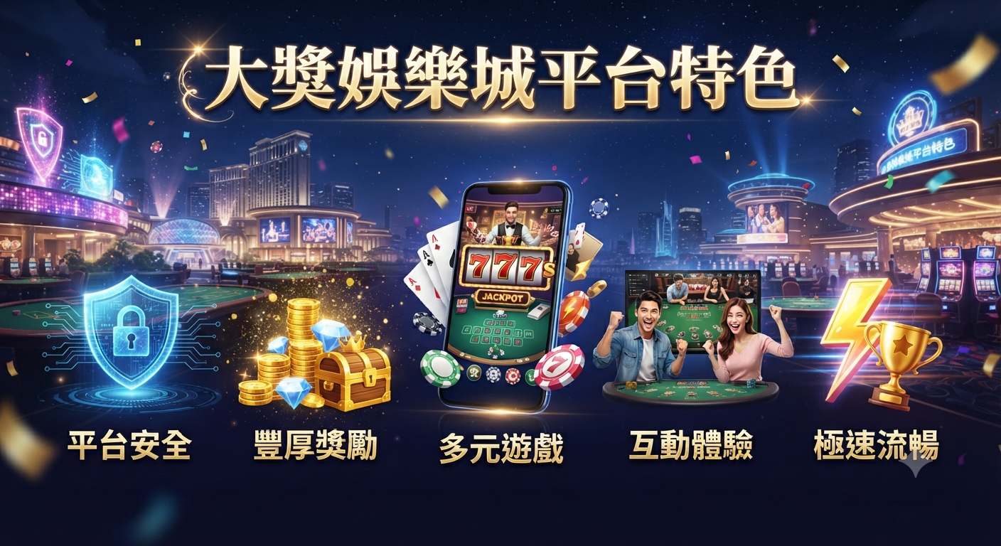 大獎娛樂城平台特色
