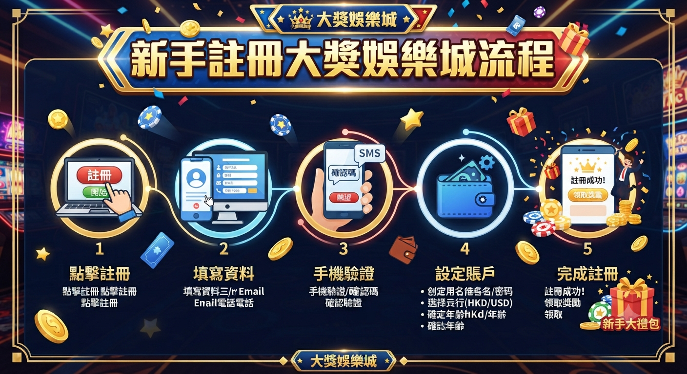 新手註冊大獎娛樂城流程
