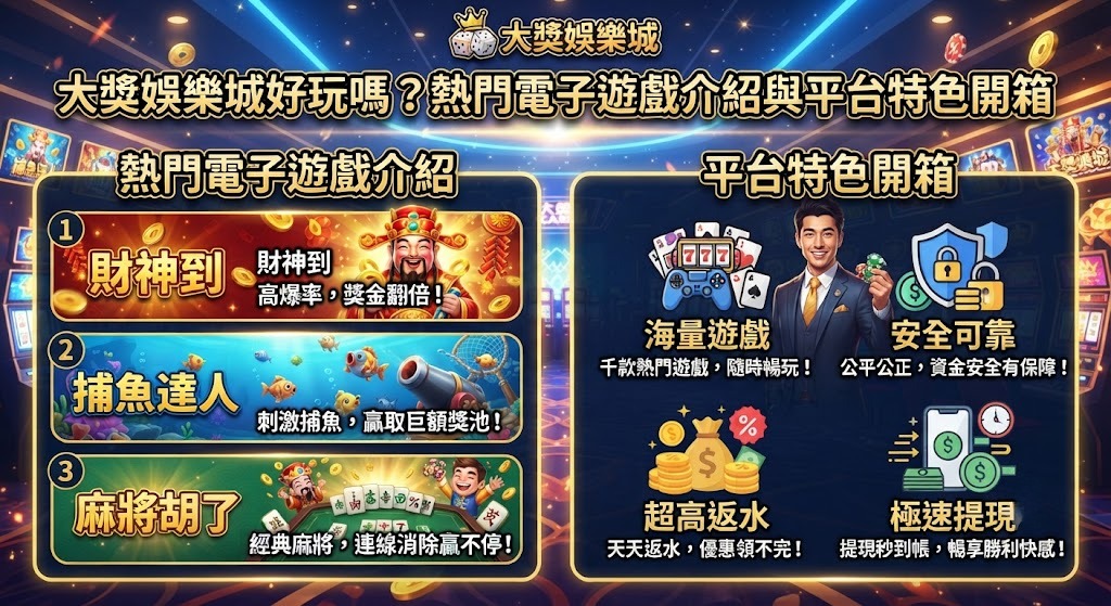 熱門電子遊戲介紹與平台特色開箱