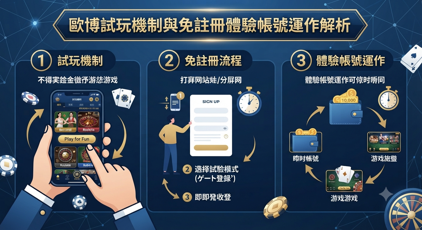 歐博試玩機制與免註冊體驗帳號運作解析
