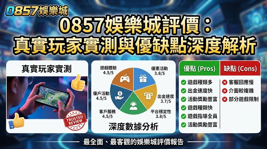 0857娛樂城評價：真實玩家實測與優缺點深度解析